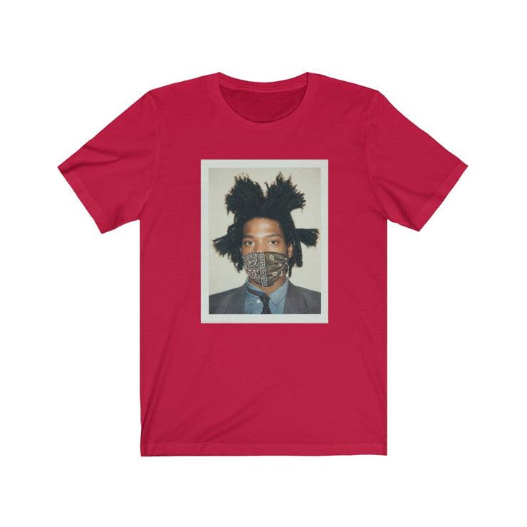 Basquiat Covid-19 2020 Quarantine Pandemic Mask Unisex Jersey Short Sleeve Tee