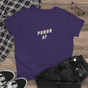 Proud AF Pride Month Women's Heavy Cotton Tee