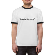 Meme Shirt "I really like corn." funny comedy Ringer Tee T-shirt
