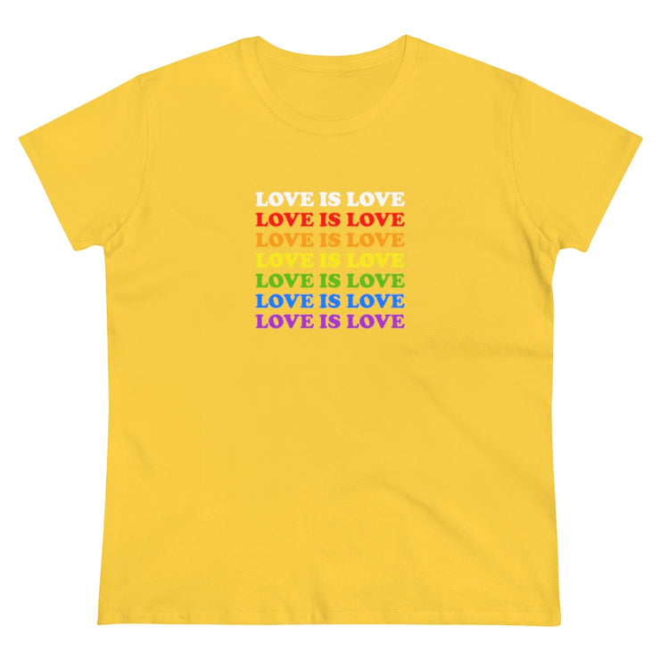 Love Is Love Pride Month Women's Heavy Cotton Tee