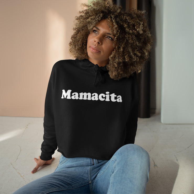 Mamacita Happy Mother's Day Girl Crop Hoodie