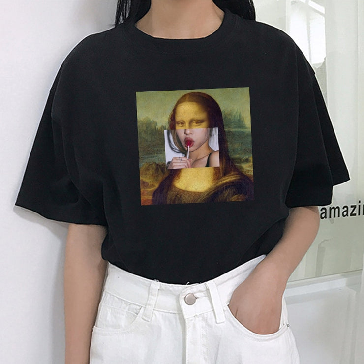 2020 Mona Lisa Lollipop Women T-Shirt