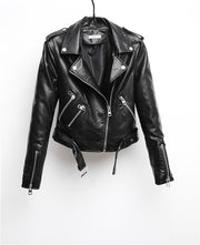 2020 Winter Faux Soft Leather Jackets Women